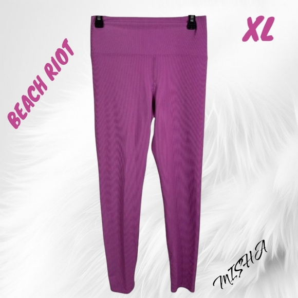 Beach Riot Ayla Leggings Fuchsia XL NWT - Picture 6 of 11